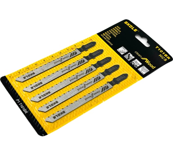 Изображение товара Пилки для электролобзика SKOLE (P1) T101BR (50шт/упаковка) P1 T101BR