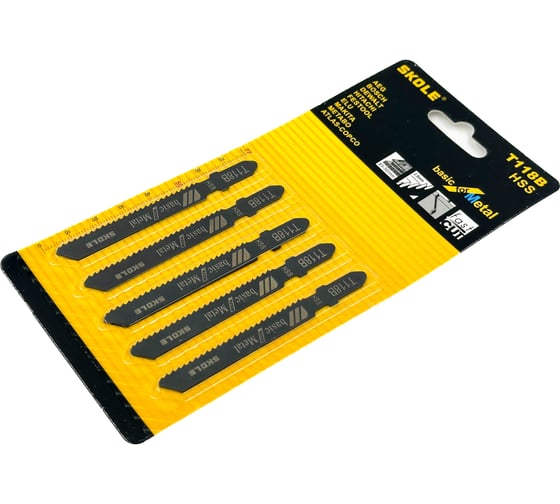 Изображение товара Пилки для электролобзика SKOLE (P1) T118B (50шт/упаковка) P1 T118B