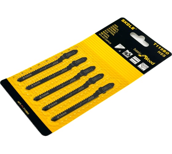 Изображение товара Пилки для электролобзика SKOLE (P1) T119BO (50шт/упаковка) P1 T19BO