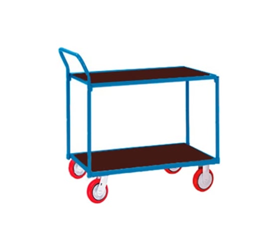 Изображение товара Тележка платформенная сервисная МосТележка 2-х ярусная 820x1220 ТЯС2. 1-12282 ТЯС2.1-12282