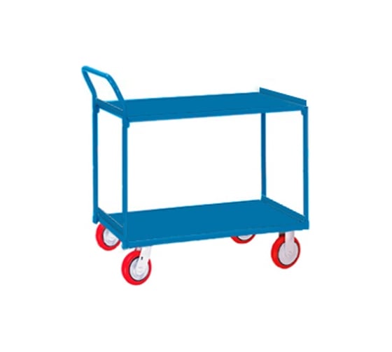 Изображение товара Тележка платформенная сервисная МосТележка 2-х ярусная 620x920 ТЯСС2. 1-9262 ТЯСС2.1-9262