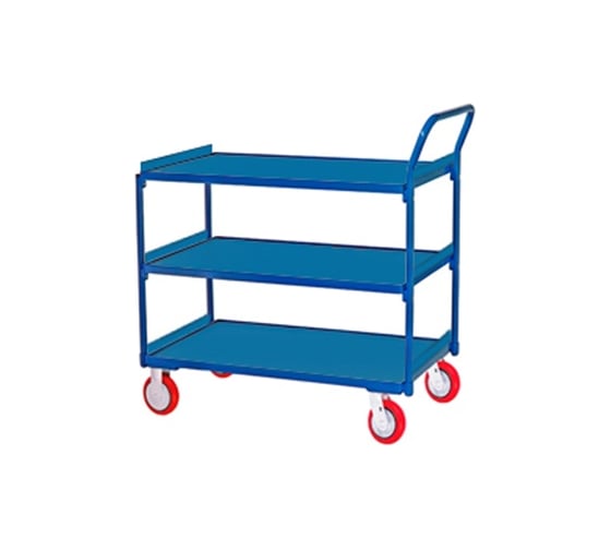 Изображение товара Тележка платформенная сервисная МосТележка 3-х ярусная 1020x720 ТЯСС3. 1-10272 ТЯСС3.1-10272