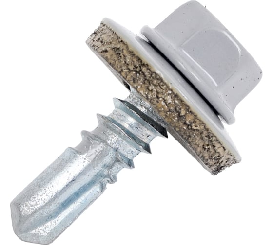 Изображение товара Саморез кровельный по металлу ЦММ ПРЕМИУМ 5.5х19, RAL 7004, 250 шт 0Т-00012624