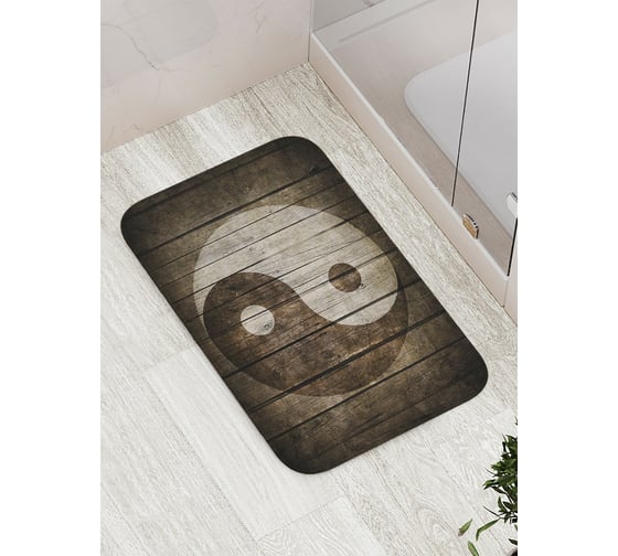Изображение товара Коврик противоскользящий JoyArty "Инь и ян декорация" для ванной, сауны, бассейна, bath_18582