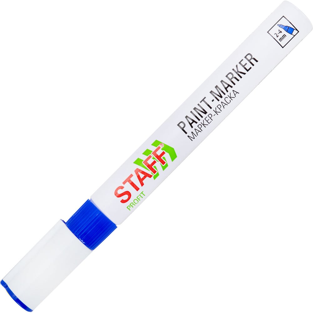 Изображение товара Маркер-краска лаковая Staff paint marker синий 2-4 мм 12 шт PROFIT