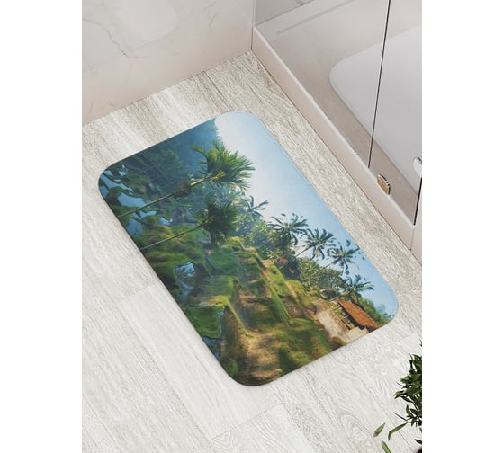 Изображение товара Коврик противоскользящий JoyArty "Отшельник у опасного обрыва" для ванной, сауны, бассейна, bath_16202