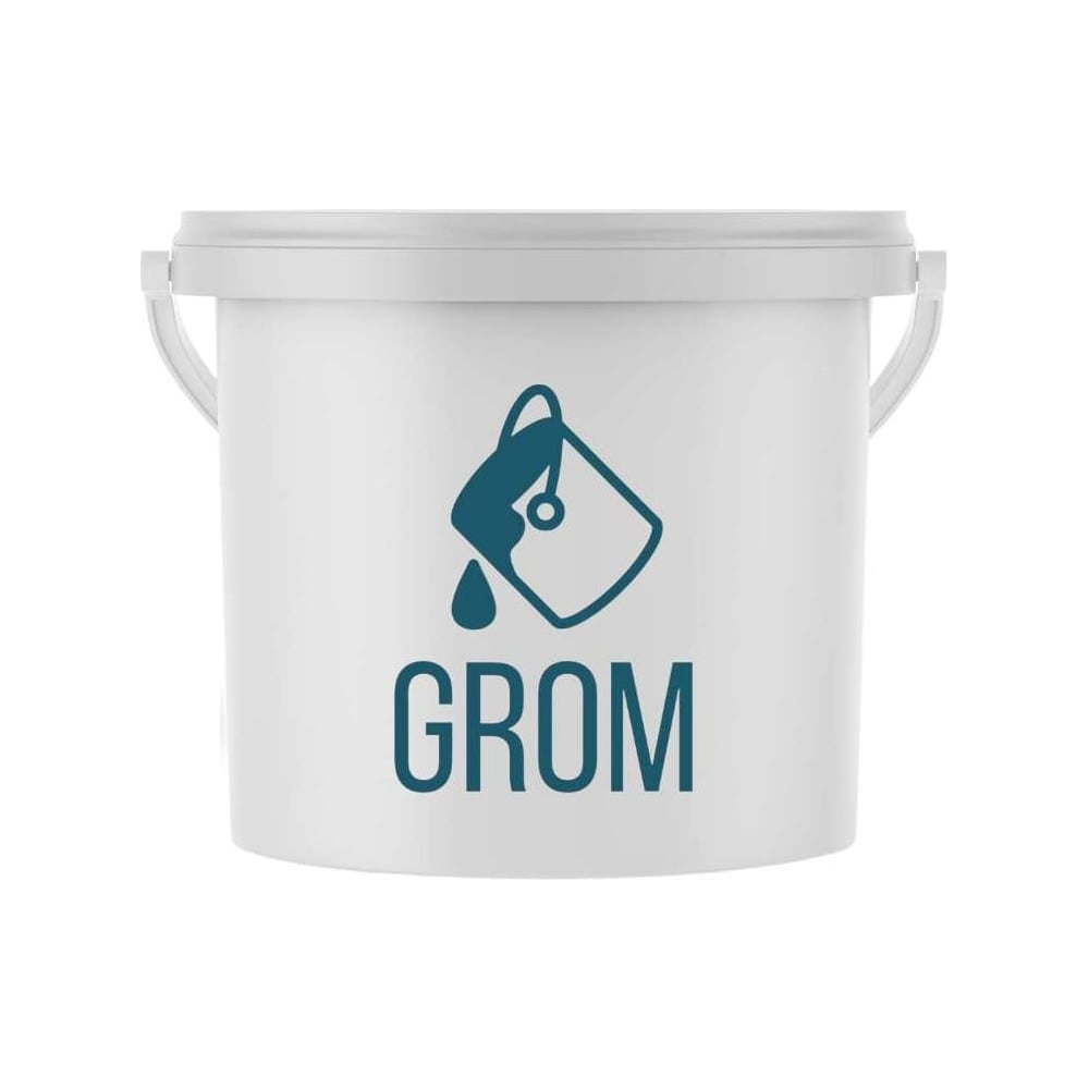 Изображение товара Интерьерная водно-дисперсионная краска Grom ВД-АК для стен и потолков 3 кг белая