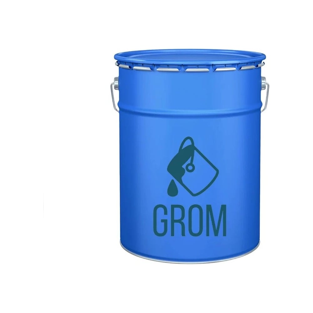 Изображение товара Краска промышленная для бетонного пола GROM ЭП-1, эпоксидно-акриловая, износоустойчивая, однокомпонентная, цвет красно-коричневый, 10 кг 56369