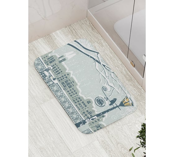 Изображение товара Коврик противоскользящий JoyArty "Зимние холода" для ванной, сауны, бассейна, bath_6730