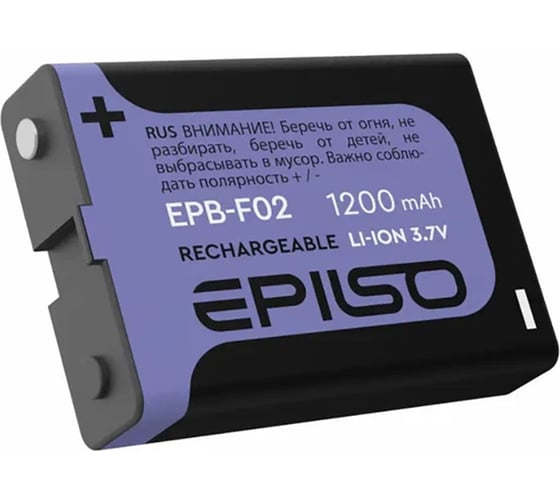 Изображение товара Аккумулятор для фонаря Epilso 1200mAh EPB-F02