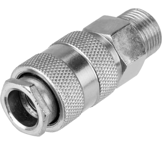 Изображение товара Штуцер Aurora мама с наружной резьбой 3/8M, никелированная сталь, уп. 1шт 39252