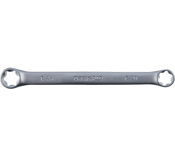 Изображение товара Гаечный ключ накидной OASIS TORX Pro Е20 х Е24 (cатиновый хром) 103011504034