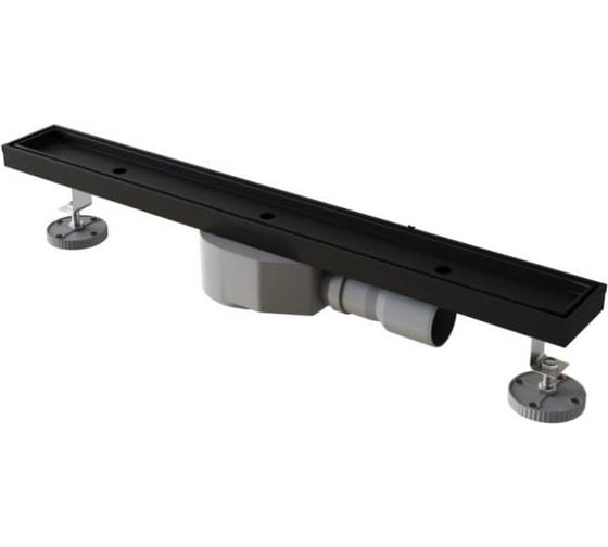 Изображение товара Душевой трап RGW SDR-08B-70 прямой, 700 мм, черный, 50 мм, сифон + ножки 21210870-014