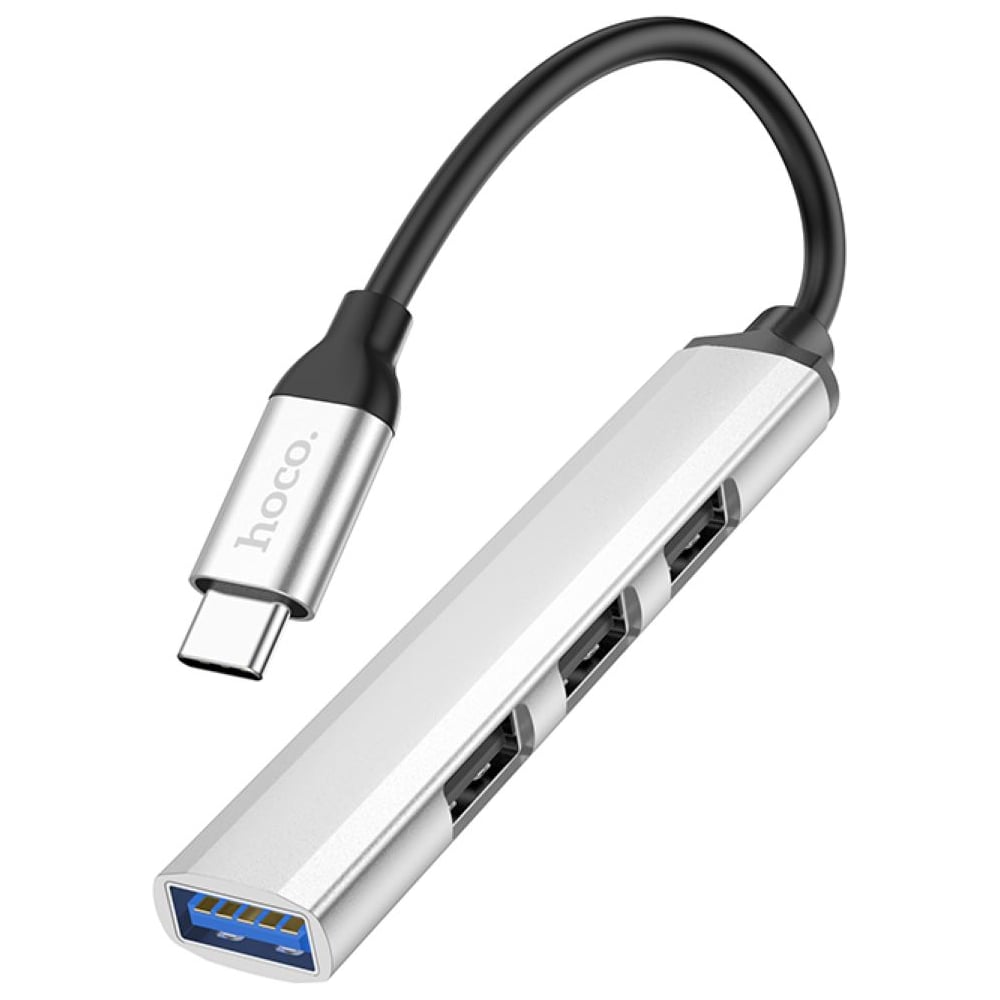 Изображение товара Разветвитель Hoco USB3.0/2.0 HB26 с кабелем Type-C 13см