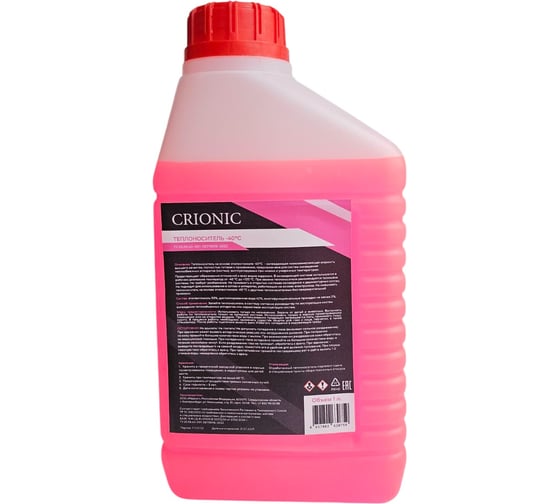 Изображение товара Теплоноситель Crionic на основе этиленгликоля -40 RС01759
