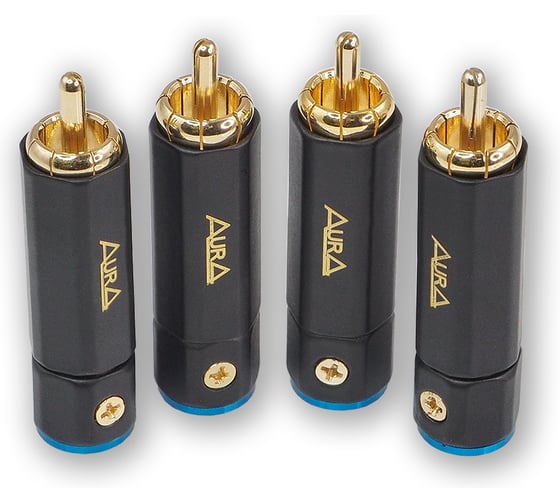 Изображение товара Коннектор для кабеля AurA RCA - до 6 мм, 4шт., блистер RCA-P613