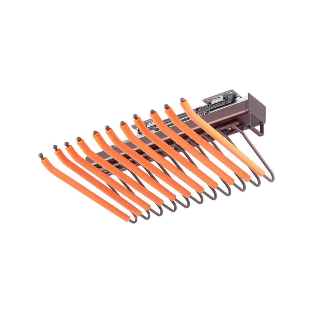 Изображение товара Модульная выдвижная брючница Mebax 400 мм для шкафа оранжевая алюминиевый сплав