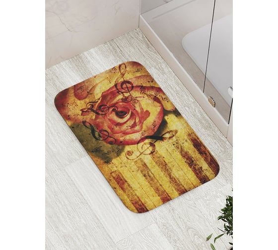 Изображение товара Коврик противоскользящий JoyArty "Музыкальный аромат" для ванной, сауны, бассейна, bath_14772