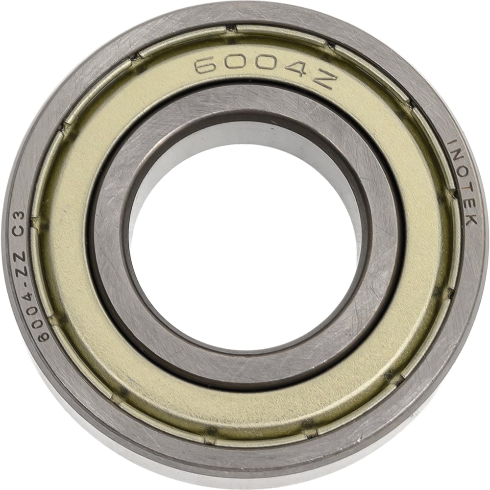 Изображение товара Подшипник ИНОТЭК 6004-ZZ C3 шариковый однорядный радиальный 20x42x12 мм