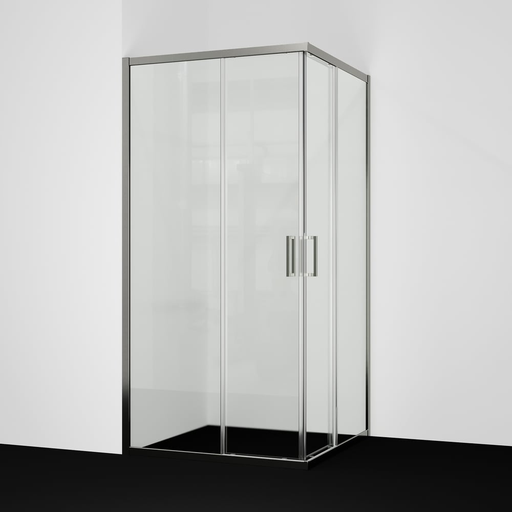 Изображение товара Душевой уголок WasserKRAFT Tauber 64S19 анодированный алюминий стекло раздвижные шторки