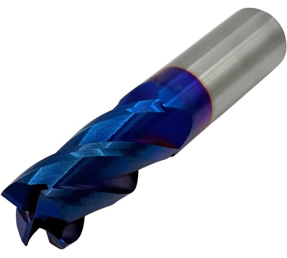 Изображение товара Фреза концевая твердосплавная ц/х TORNERI 18x45x100 мм, z=4, с покрытием nACo-blue, HRC 65 Т026000