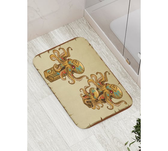 Изображение товара Коврик противоскользящий JoyArty "Демонические осьминоги" для ванной, сауны, бассейна, bath_15079