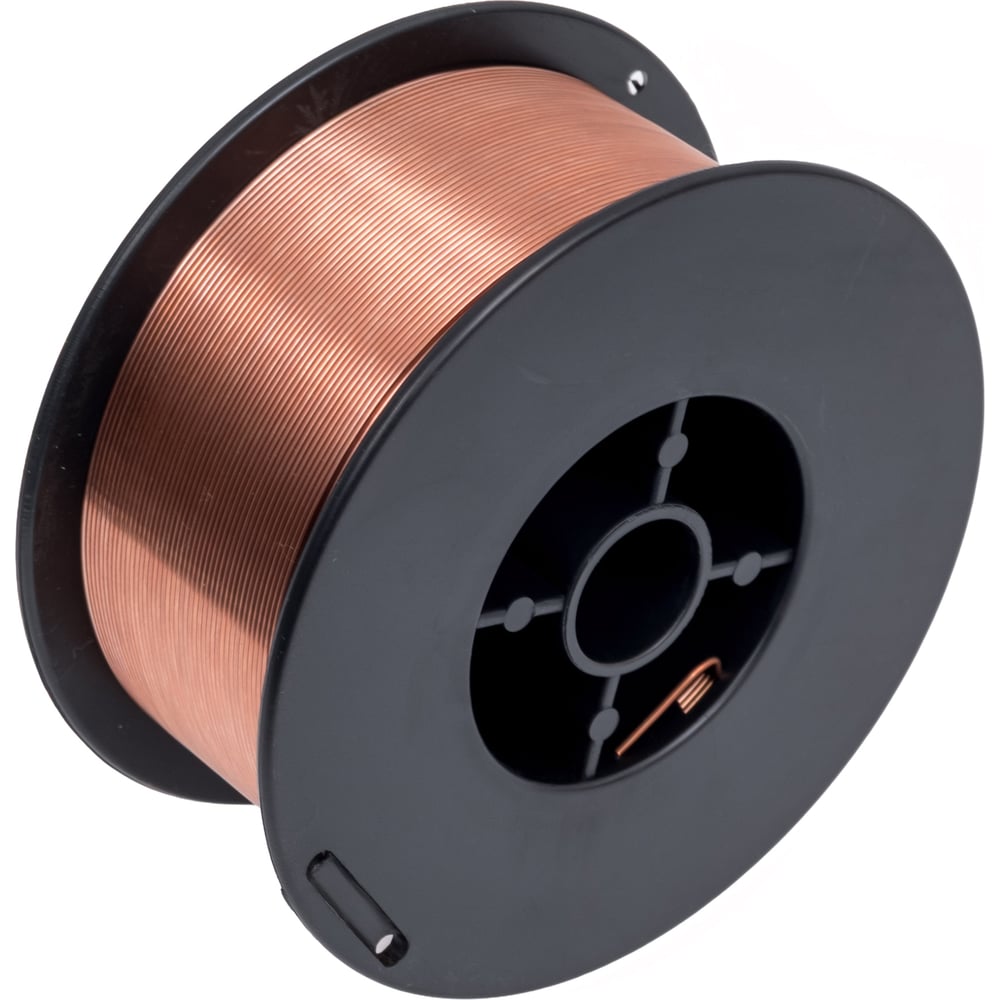 Изображение товара Проволока сварочная омедненная ER 70S-6 d.0,8 D100 1 кг для газовой сварки