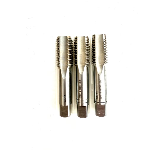 Изображение товара Метчики ручные GSR HSS-G DIN 2184-2 BSW 1-8, 3 шт B00135160