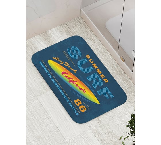 Изображение товара Коврик противоскользящий JoyArty "Летний серфиг 86" для ванной, сауны, бассейна, bath_15640