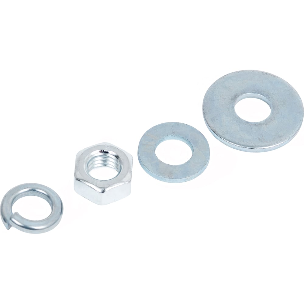 Изображение товара Набор оцинкованных гаек и шайб М8 40 штук Крепсталь