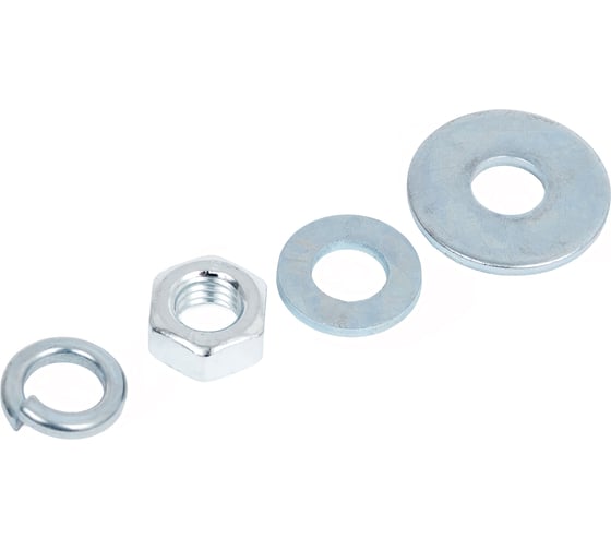Изображение товара Набор оцинкованных гаек, шайб Крепсталь М8 . 40 шт. NBG000013