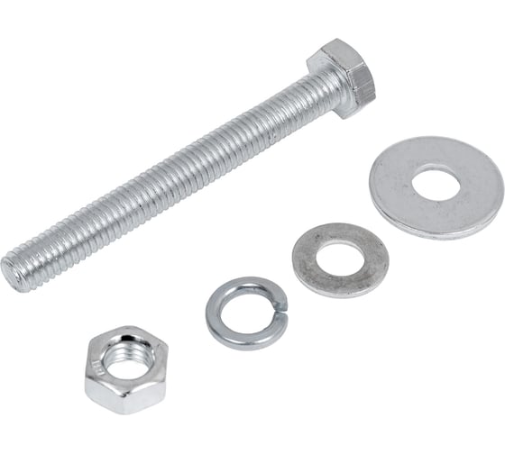 Изображение товара Набор оцинкованных болтов гаек, шайб Крепсталь М8x70 . 50 шт. NBG000009