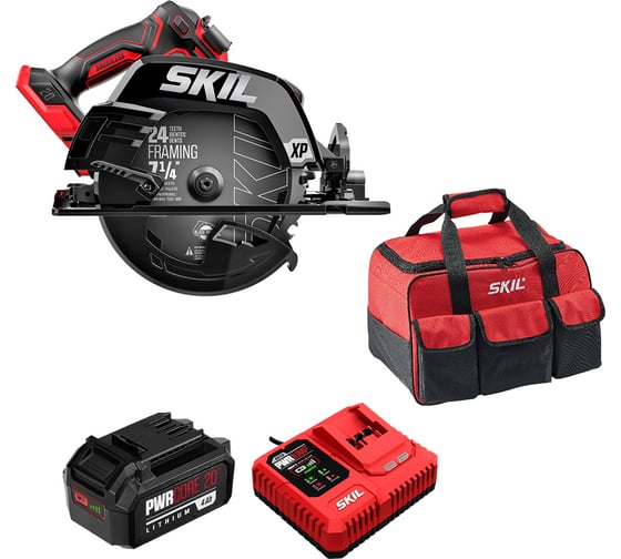 Изображение товара Набор: Аккумуляторная циркулярная пила SKIL CR5440 (CR5440SE00+CB5196SE12) 9-0-003