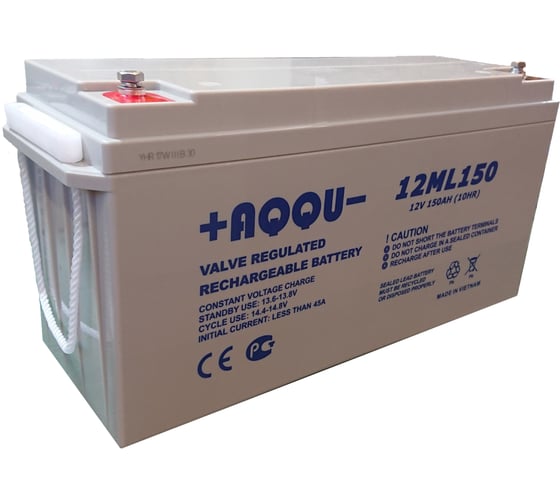 Изображение товара Батарея аккумуляторная AQQU для ИБП 12В, 150Ач 12ML150