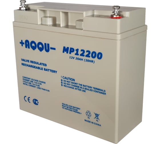Изображение товара Батарея аккумуляторная AQQU для ИБП 12В, 20Ач MP12200