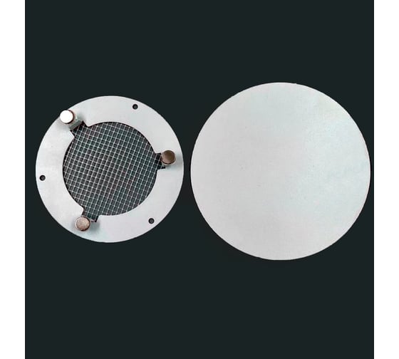 Изображение товара Решетка вентиляционная ВИЕНТО металлическая, круглая, разъемная, на магнитах, D160/135, черная РМКМ-160/135 black