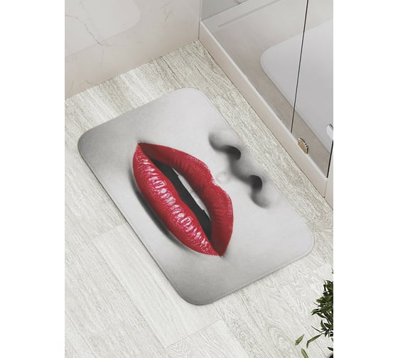 Изображение товара Коврик противоскользящий JoyArty "Губы бантиком" для ванной, сауны, бассейна, bath_33493