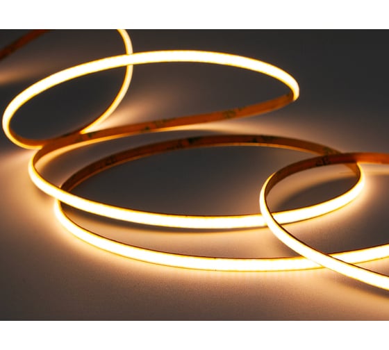Изображение товара Светодиодная лента узкая LEDS POWER COB 480/м (8Вт/м) 24В теплая 4мм 008097