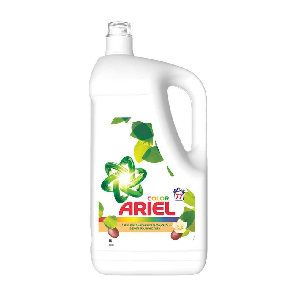 Изображение товара Гель для стирки Ariel Col с ароматом ванили и кедра, 5 л для цветных и белых тканей