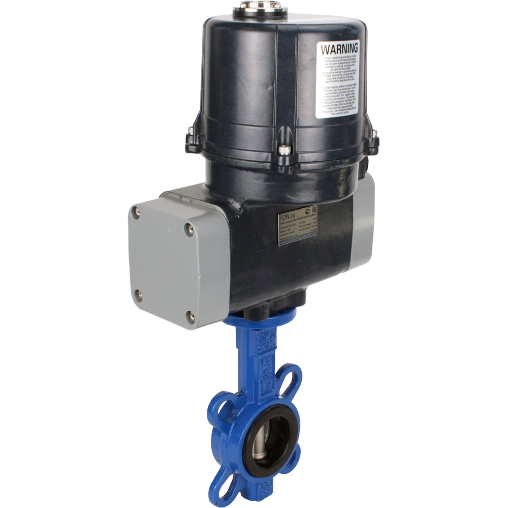 Изображение товара Затвор дисковый поворотный BV-16 Ду200 Ру16 с электроприводом 220В