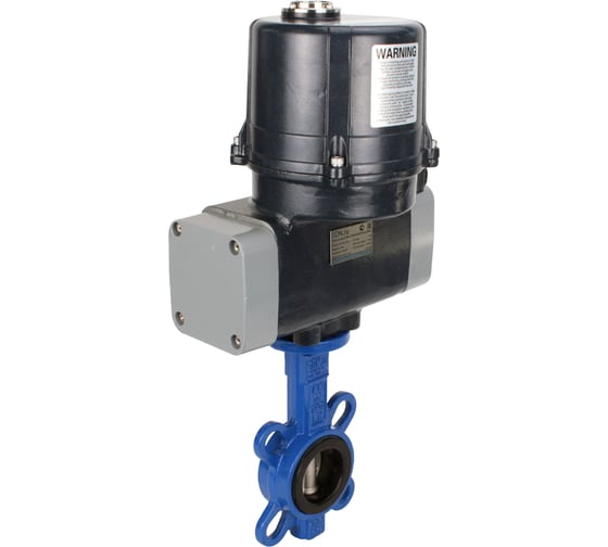 Изображение товара Затвор дисковый DN.ru поворотный BV-16 Ду200 Ру16, электропривод ЭПВП-030 220В D050-81229