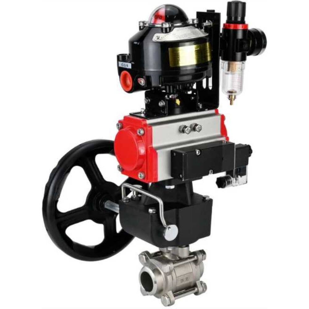 Изображение товара Кран DN.ru 316-316-PTFE-FP-W-ISO-H WDVF Ду32 Ру63 запорная арматура