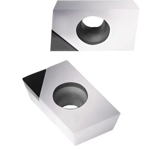 Изображение товара Пластина твердосплавная APKT160404-1N PCD20 с напайкой PCD поликристаллический алмаз 2 штуки в упаковке BGR APKT1604041NPCD20