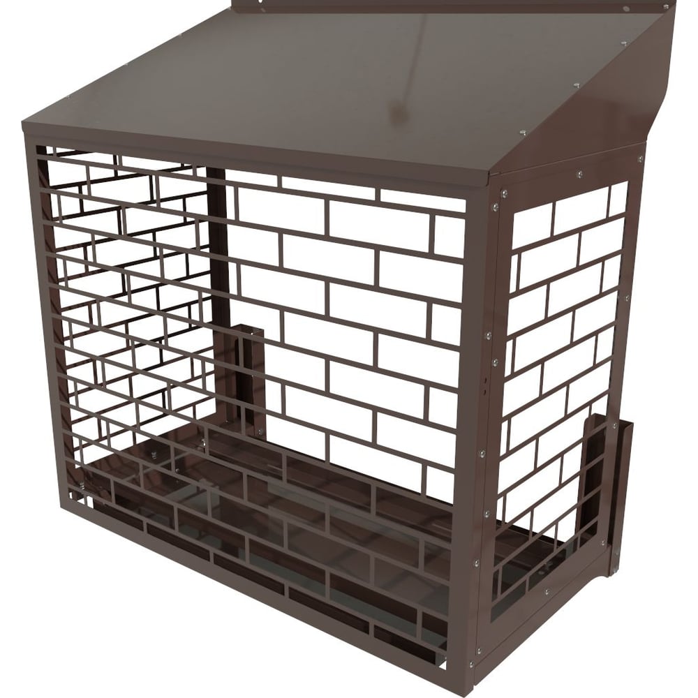 Изображение товара Корзина для кондиционера АрсеналЪ Кладка 1065x1300x728 с косой крышей и боковыми панелями