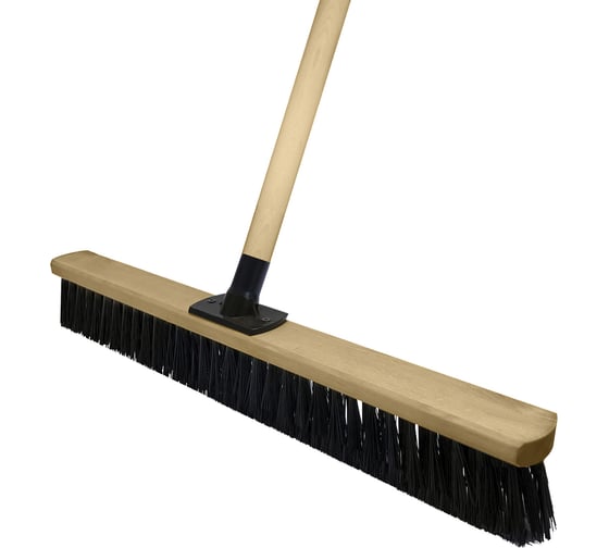 Изображение товара Щётка для улицы Пи Эр Браш 500 мм, усиленное крепление, эконом, с черенком 50081