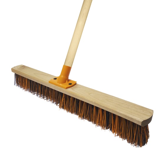 Изображение товара Щётка для улицы Пи Эр Браш 500 мм, color, усиленное крепление, эконом, с черенком 50281