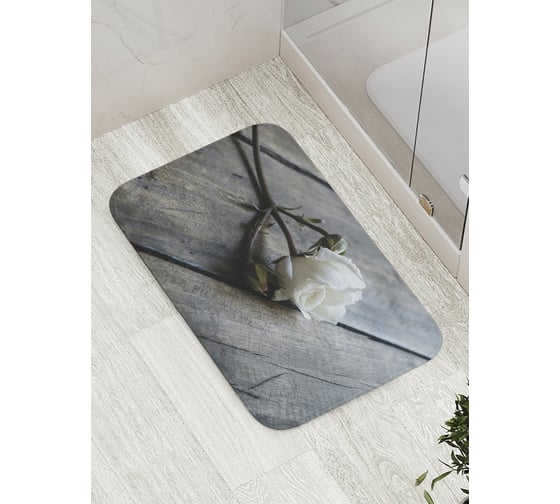 Изображение товара Коврик противоскользящий JoyArty "Роза на полу" для ванной, сауны, бассейна, bath_8679