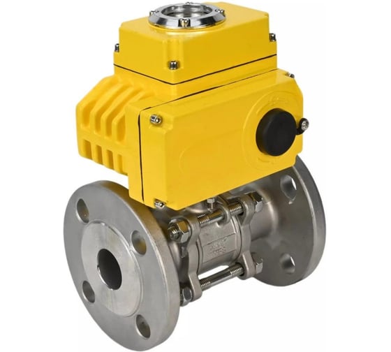 Изображение товара Кран шаровой DN.ru КШФПТ-ISO.316.180 Ду100 Ру16 3-составной WDVF, электропривод 020 380В D160-68508