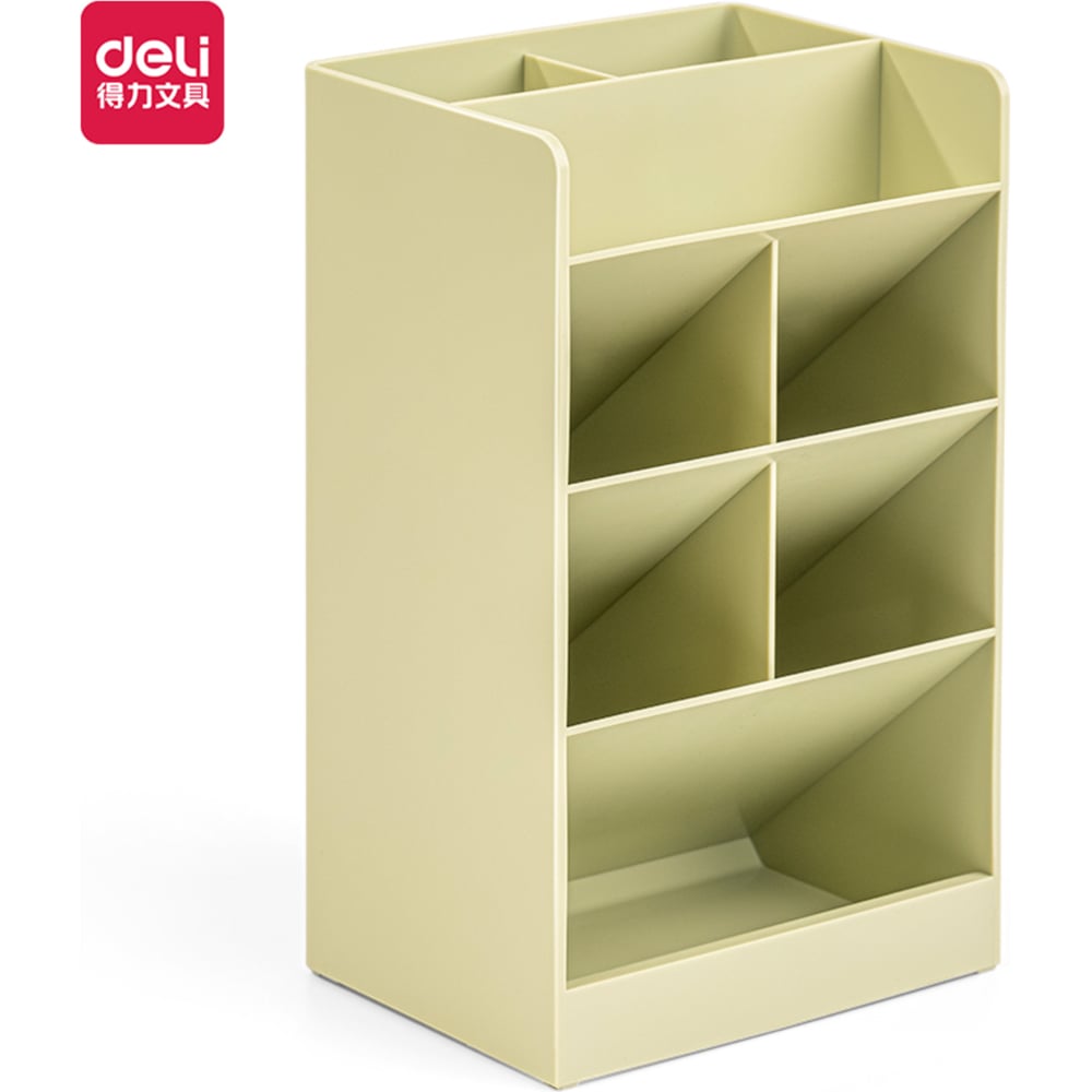 Изображение товара Подставка для пишущих принадлежностей DELI 8939, зеленая, 8 отделений