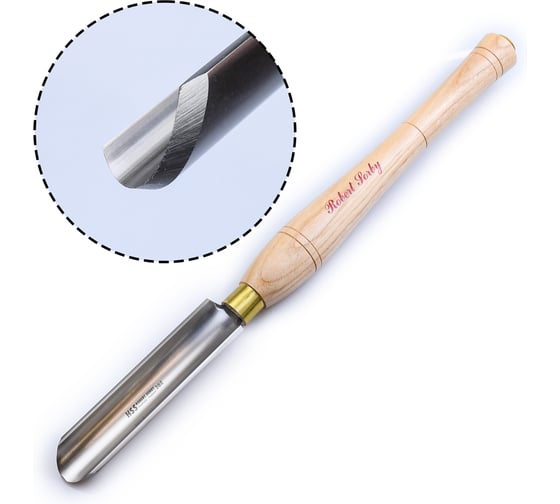 Изображение товара Резец токарный Robert Sorby HSS Continental Style Spindle Gouge, 30мм М00009009